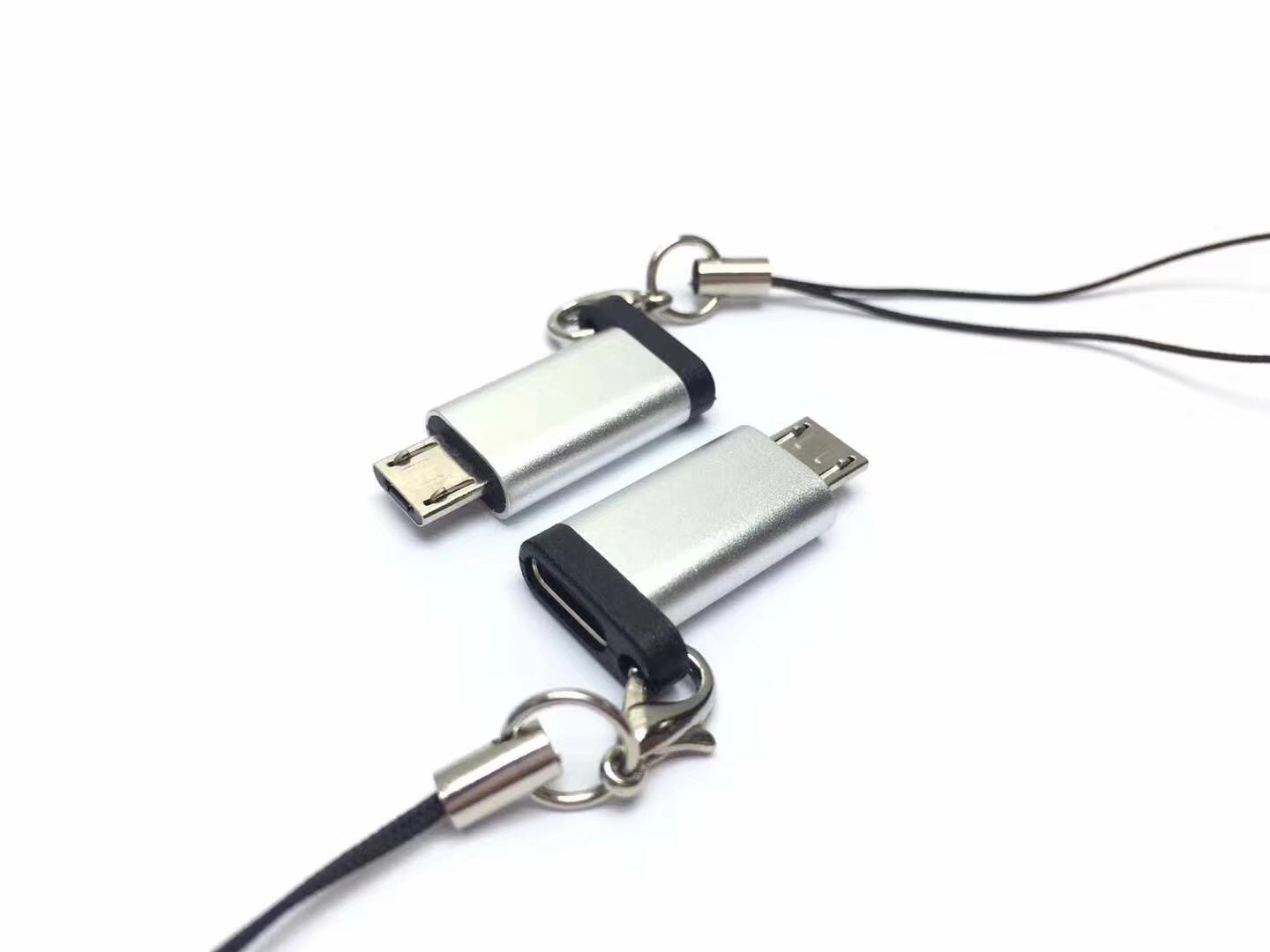 USB C F to Micro5p 2.0 M Adapter with Key Ring 