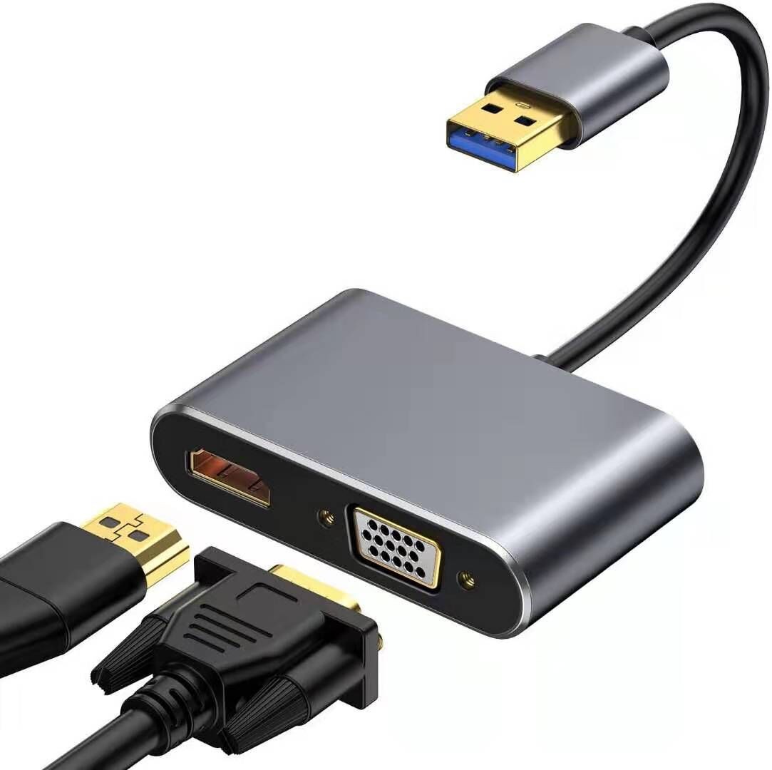USB 3.0 to HDMI+VGA Adapter