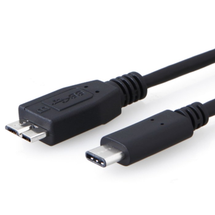 Micro 3.0 to USB 3.1 C type cable